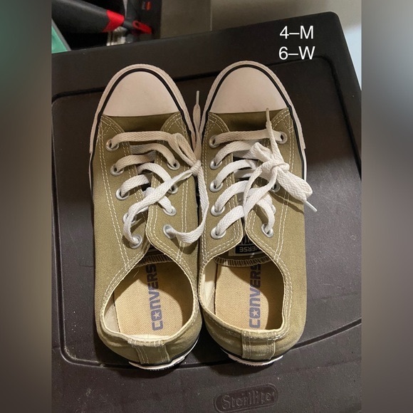 Navy Green Converse Shoes - Picture 3 of 6